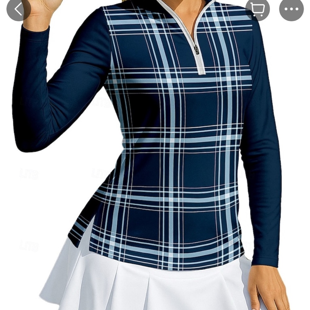 Lightweight Quick Dry 1/4 zip Top Large NWT